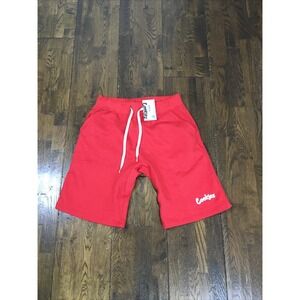 Cookies Mens Red Graphic Sweat Shorts Pockets Drawstring CM234BKS11 Small NWT